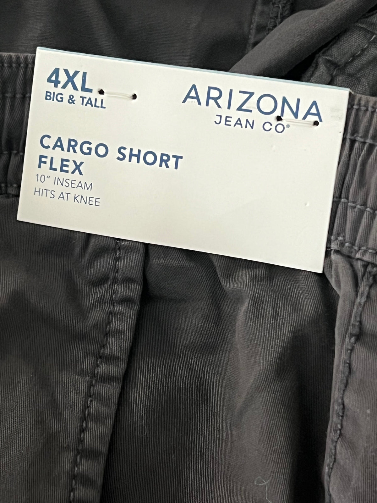 Arizona Jean Co. Men's Flex Cargo Shorts • 4XL Big & Tall • Brown