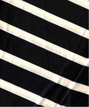LuLaRoe • V-Neck Christy Tee • Vintage•
Black White Stripe