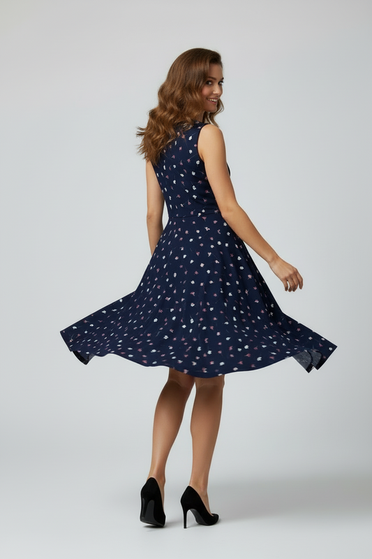 Nicki • A-Line • Sleeveless • Fit and Flare Dress