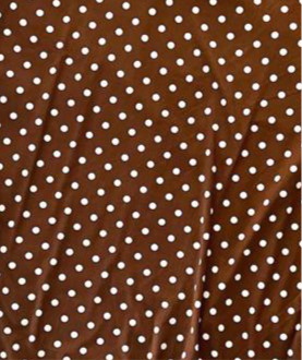 LuLaRoe • V-Neck Christy Tee • Vintage •
Brown White Polka Dot