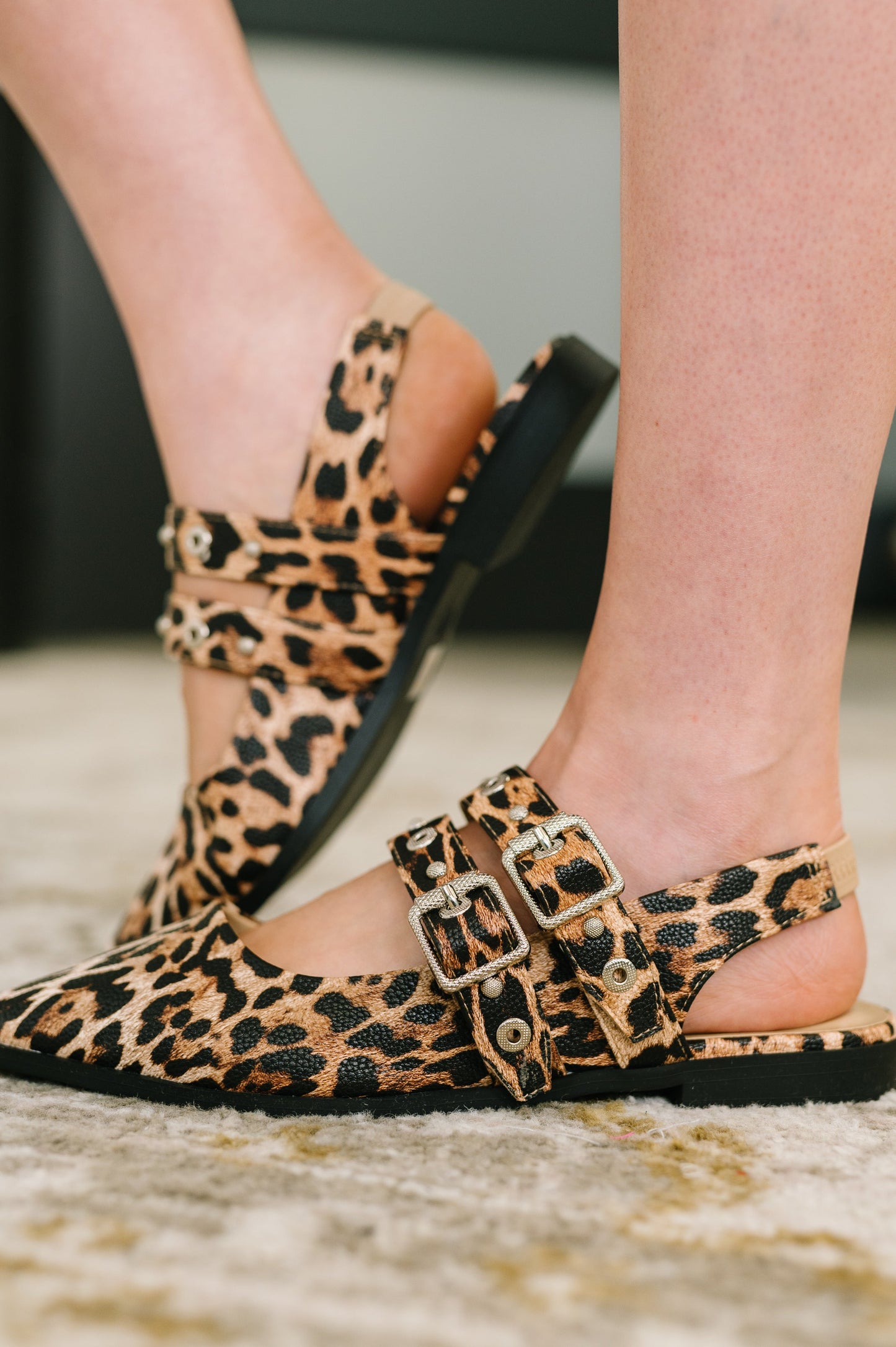 Soda • Catwalk Buckle Pointy Toe Flats