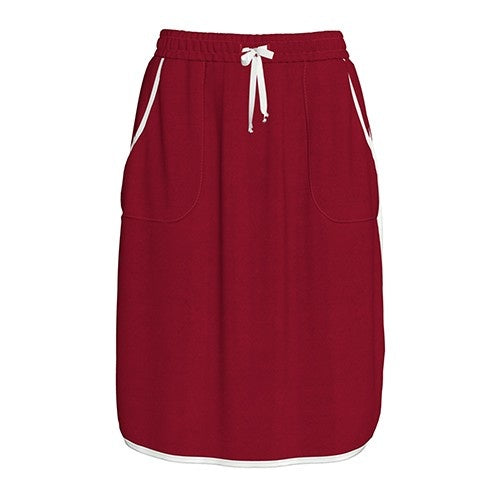 LuLaRoe Lonica • Dolphin Hem Skirt • Solid Chili Pepper Red