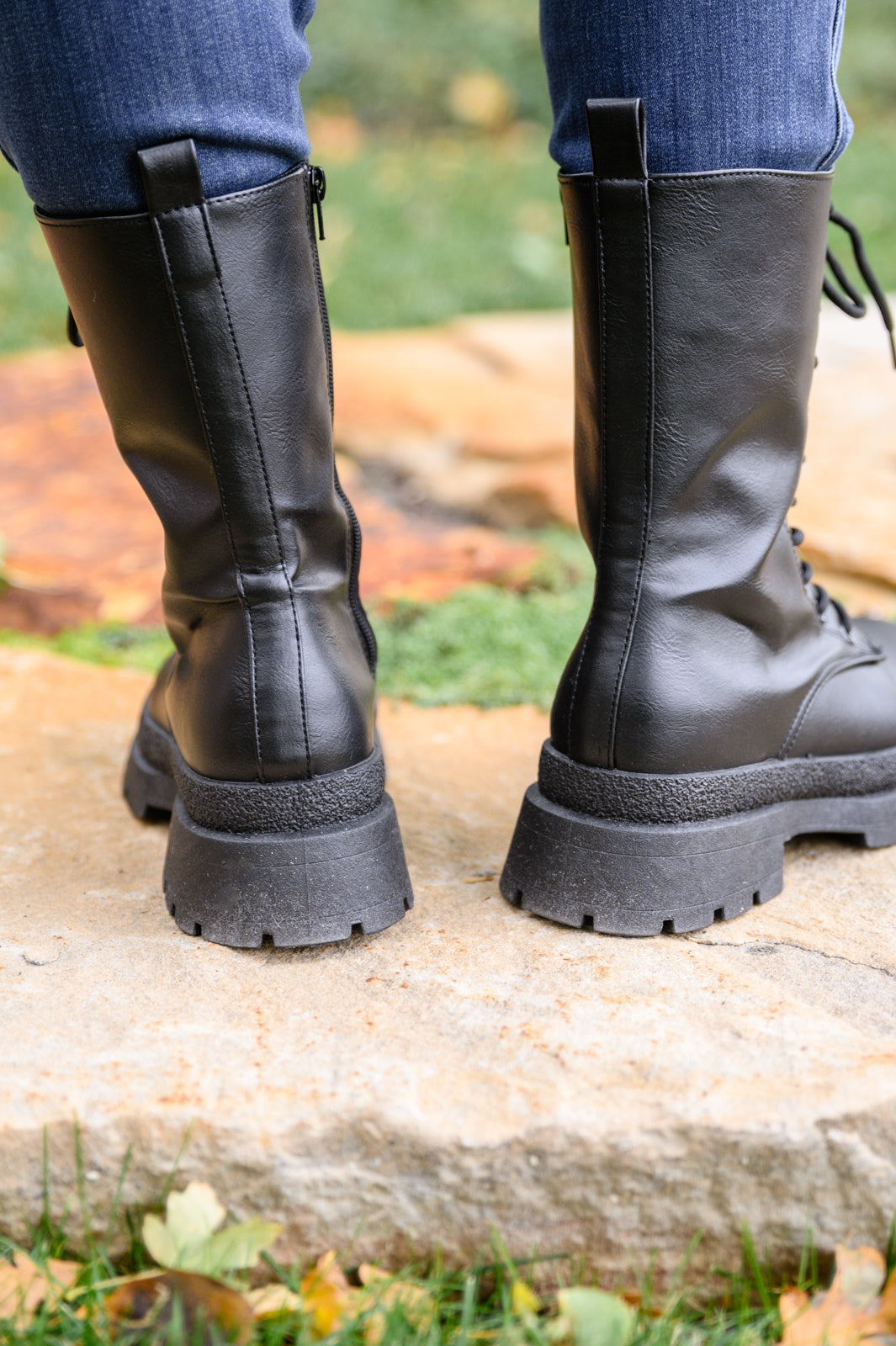 Qupid • Fresh Feels Combat Boots In Black