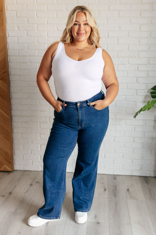 Judy Blue • Hazel • High Rise Vintage Wide Leg Jeans