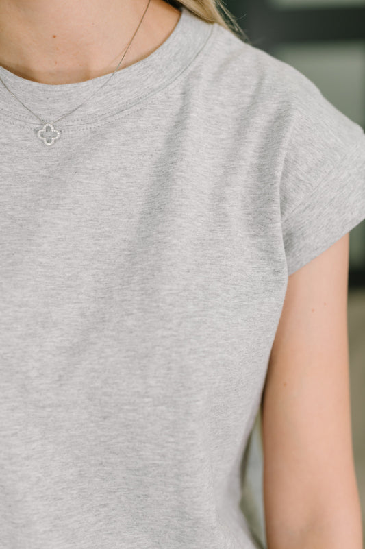 Zenana • Sweet Like That Casual Dress in Heather Grey