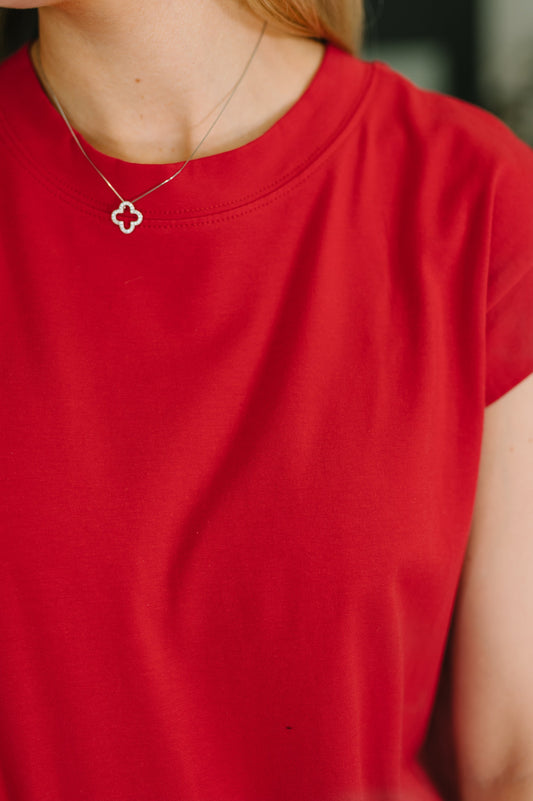 Zenana • Sweet Like That Casual Dress in Ruby