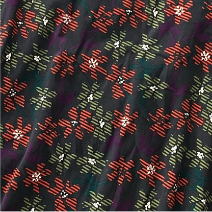 LuLaRoe Carly • High Low Hemline Swing Dress • Flowers • Christmas Colors