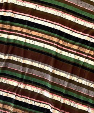 LuLaRoe • V-Neck Christy Tee • Vintage • 
Burgundy Olive Grey Stripe