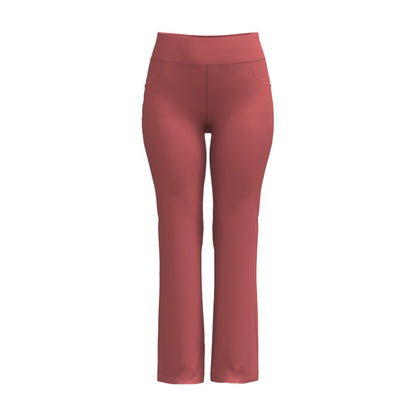 LuLaRoe RISE • Passionate Straight Leg Yoga Pants • Solid Coral
