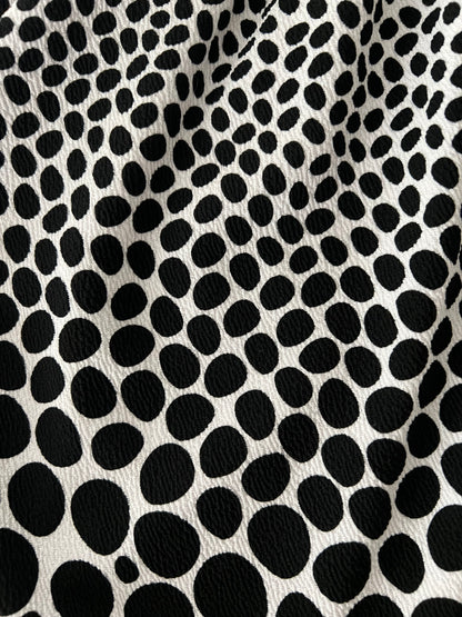 NWOT • LuLaRoe • Amelia Fit-and-Flare Dress • Vintage • Black and White Dipped