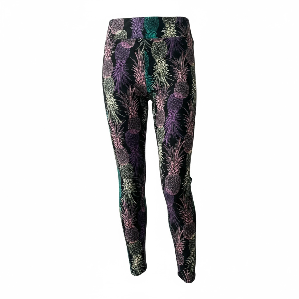 LuLaRoe Buttery Soft Leggings • Black Multi Pineapples