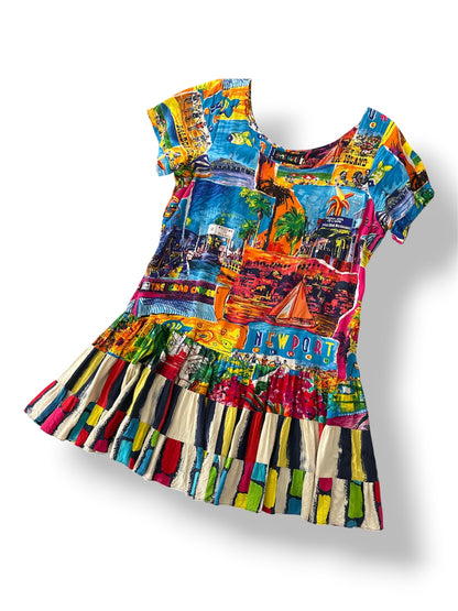 Vintage Jams World • Newport Beach Balboa • Hattie Dress • XL • Rare Print