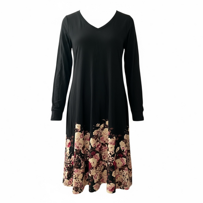 LuLaRoe Emily • Boho Vibes • Vintage • Dipped • Long Sleeve Swing Dress