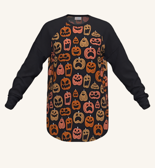 LuLaRoe long sleeve Erin T. Spooky pumpkins
