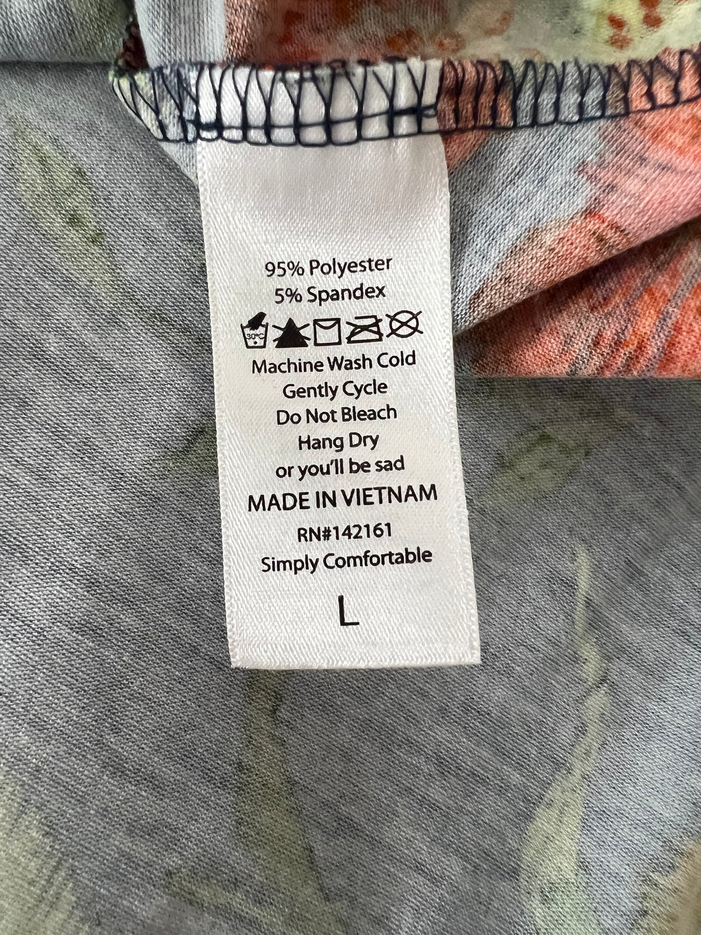 LuLaRoe Nicki • A-Line • Sleeveless • Fit and Flare Dress • Blue with Orange Floral