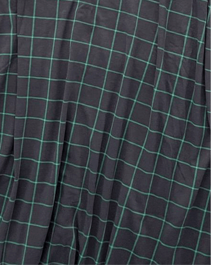 Ryane - Navy Green Plaid