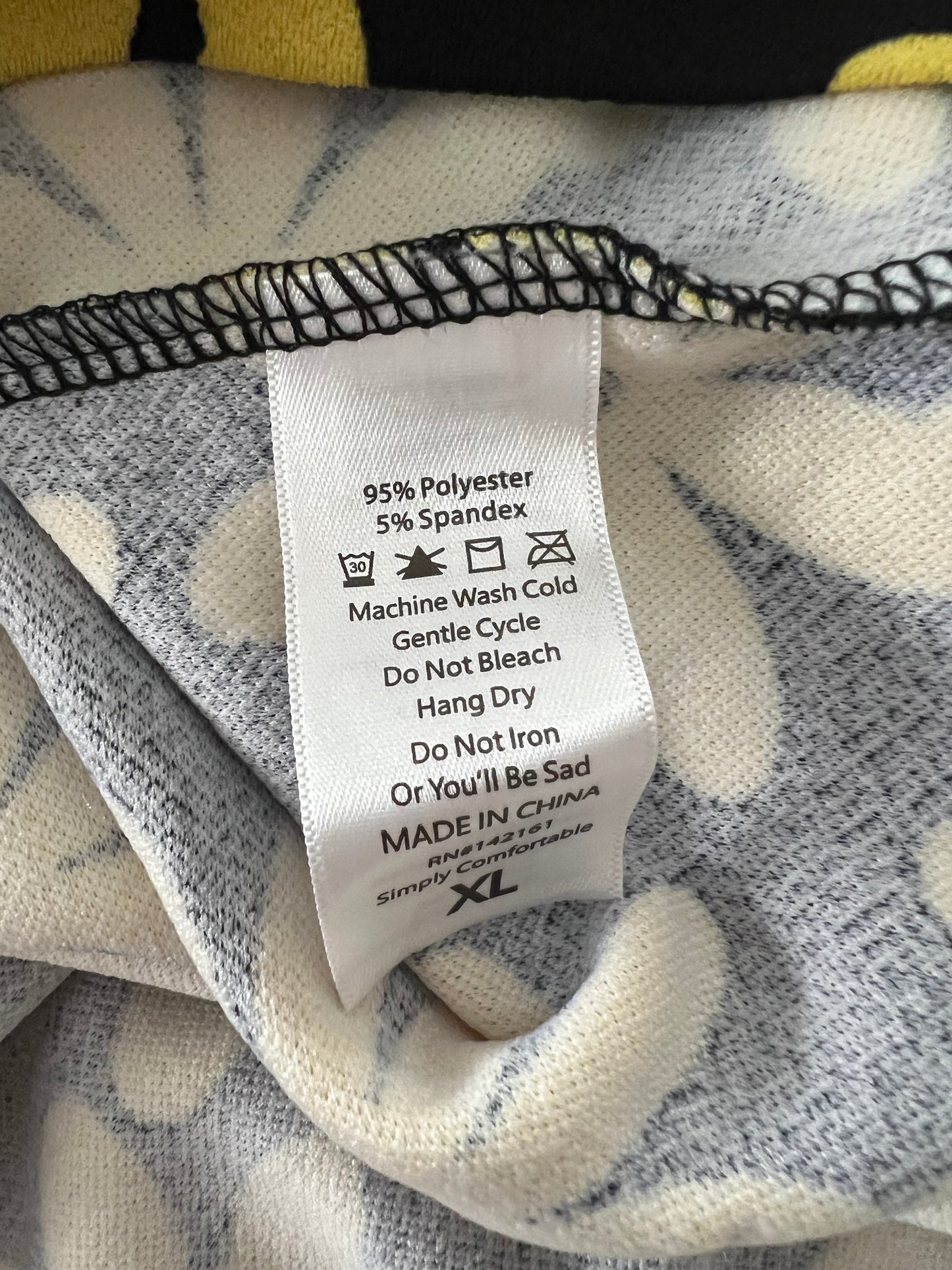 LuLaRoe • Amelia Fit-and-Flare Dress • Rare Black and Yellow Daisy Print