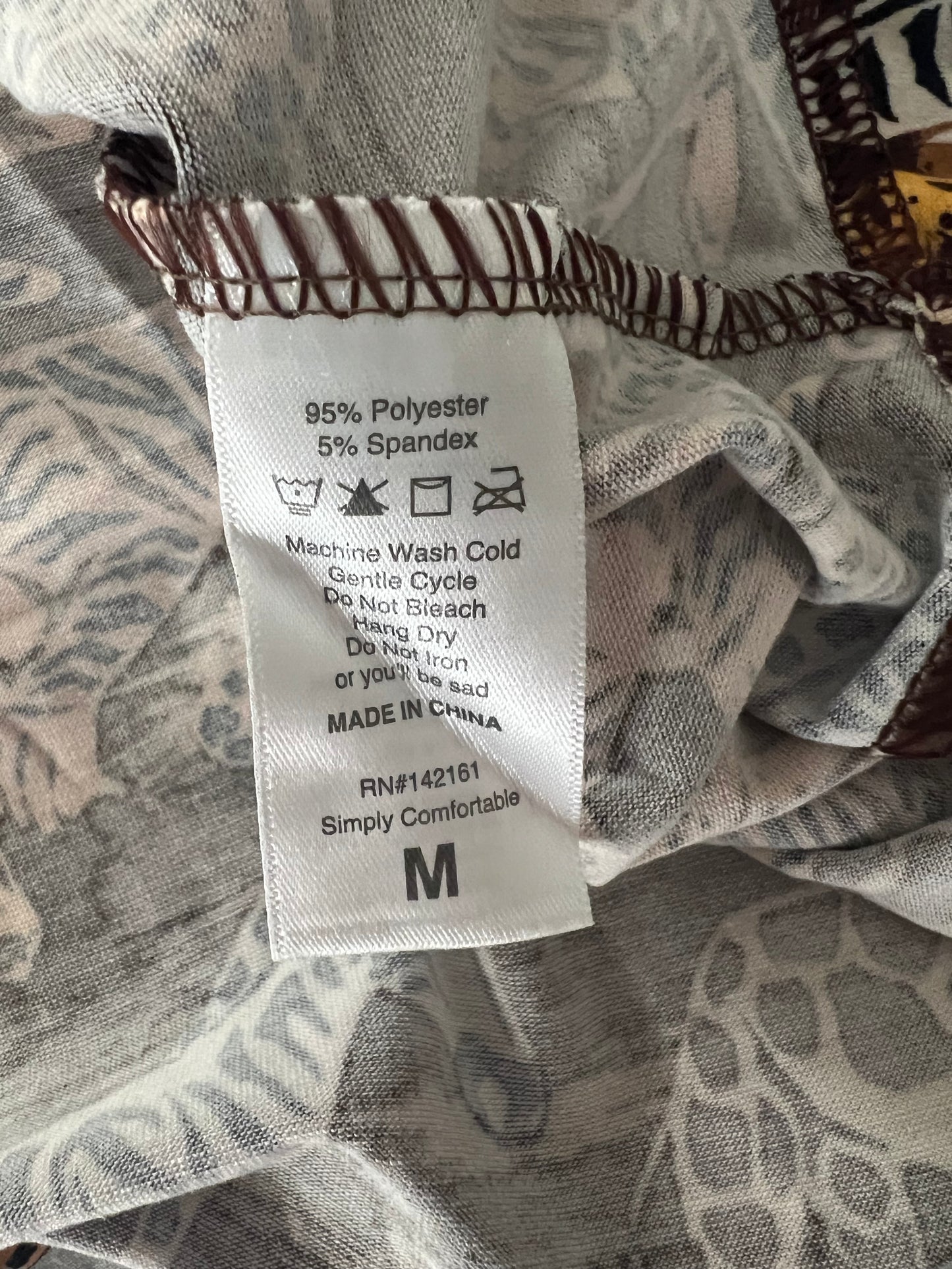 LuLaRoe Jessie Swing Dress • Rare Vintage Animal Mosaic Print • Side Seam Pockets