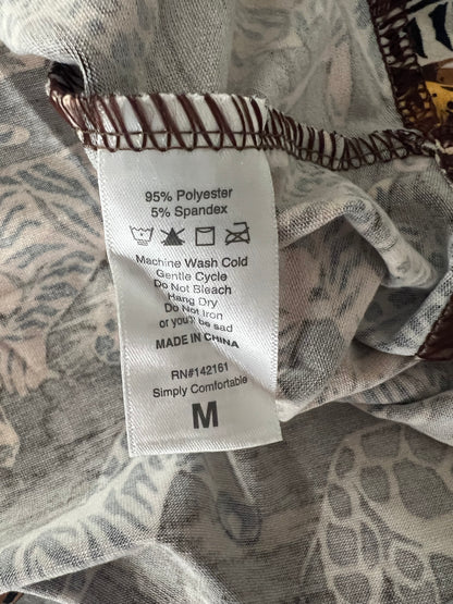 LuLaRoe Jessie Swing Dress • Rare Vintage Animal Mosaic Print • Side Seam Pockets
