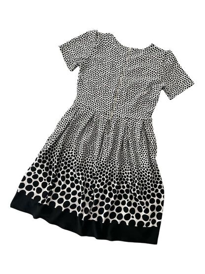 NWOT • LuLaRoe • Amelia Fit-and-Flare Dress • Vintage • Black and White Dipped