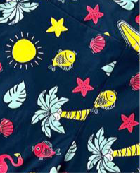 LuLaRoe Buttery Soft Leggings • Navy Multi Palm Beach