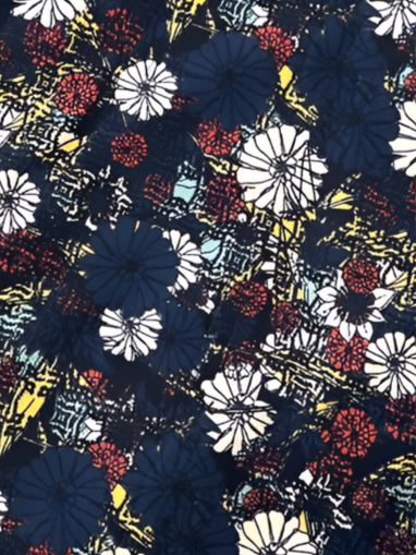 LuLaRoe Cassie Pencil Skirt • Vintage Rare Print • Navy Floral