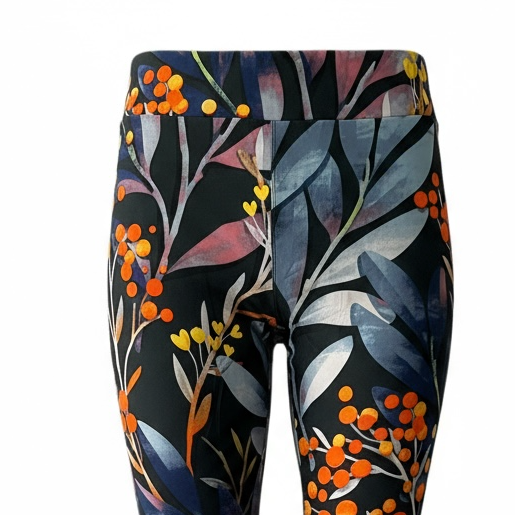LuLaRoe Buttery Soft Leggings • Black Botanical Print