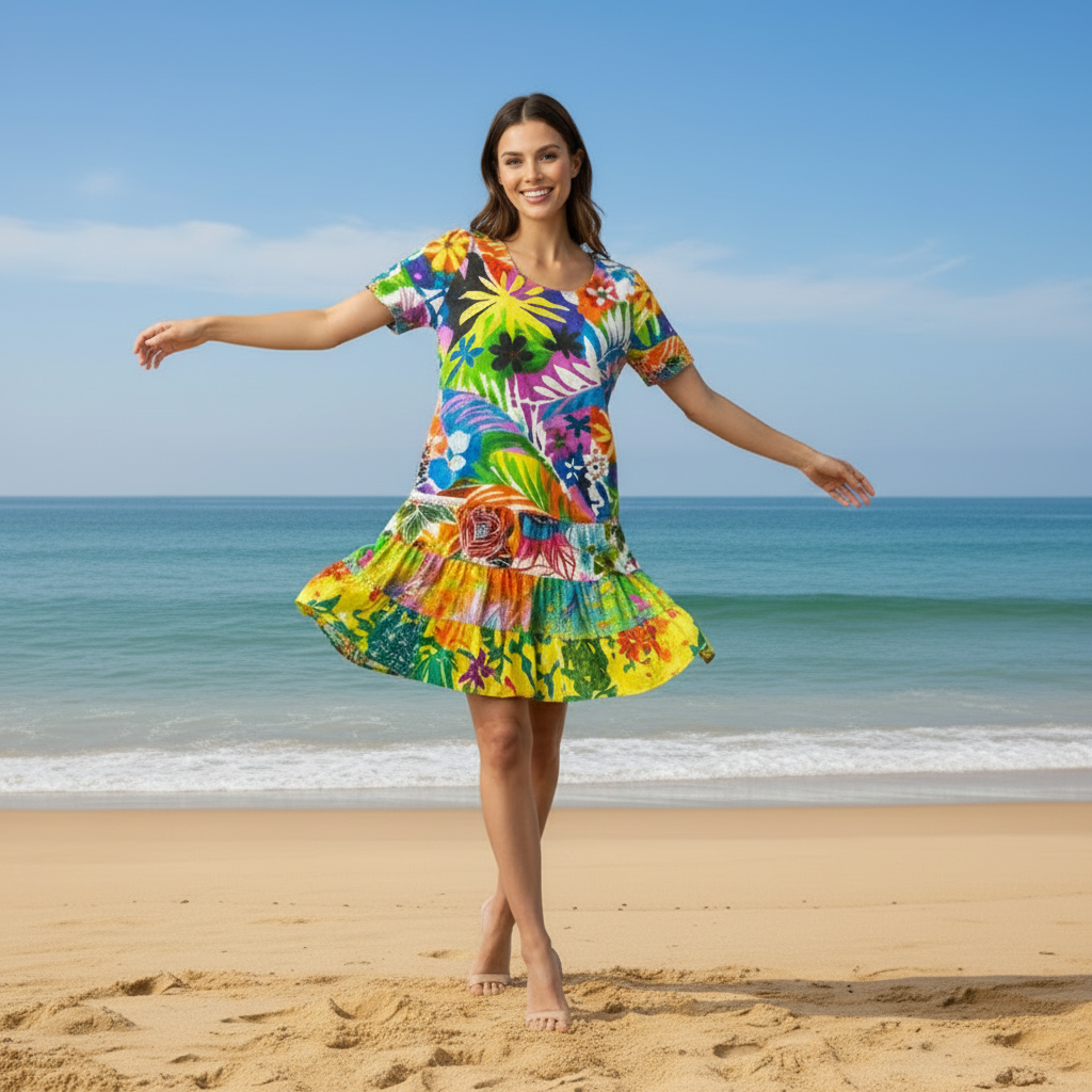 Vintage Jams World Hattie Dress - Eclair