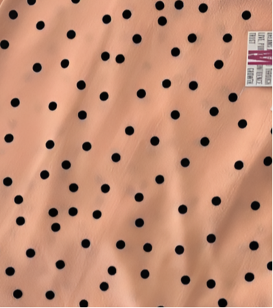 LuLaRoe Cassie Pencil Skirt • Vintage Rare Print • Salmon Black Dots