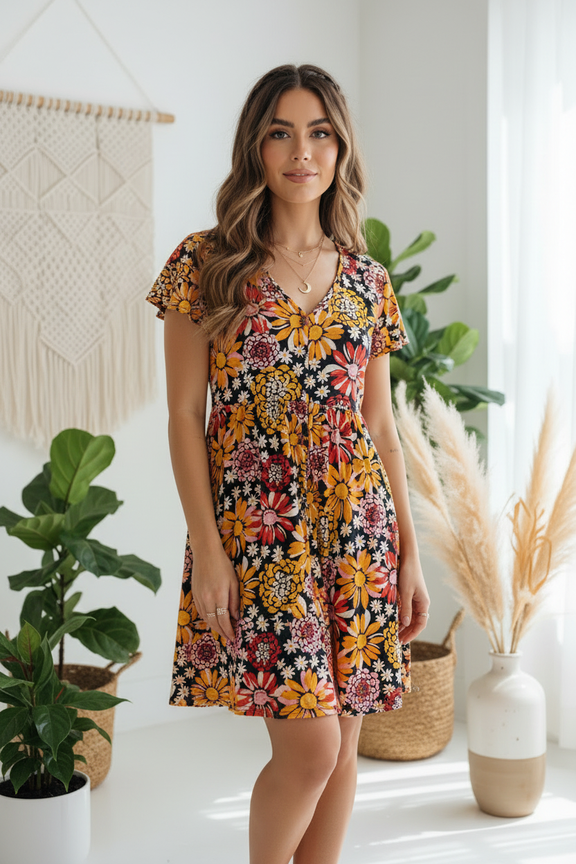 LuLaRoe • Heidi • Babydoll Dress • Rayon Fabric