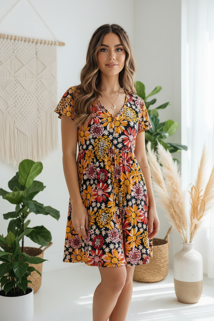 LuLaRoe • Heidi • Babydoll Dress • Rayon Fabric