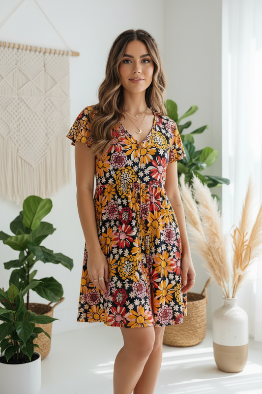 LuLaRoe • Heidi • Babydoll Dress • Rayon Fabric