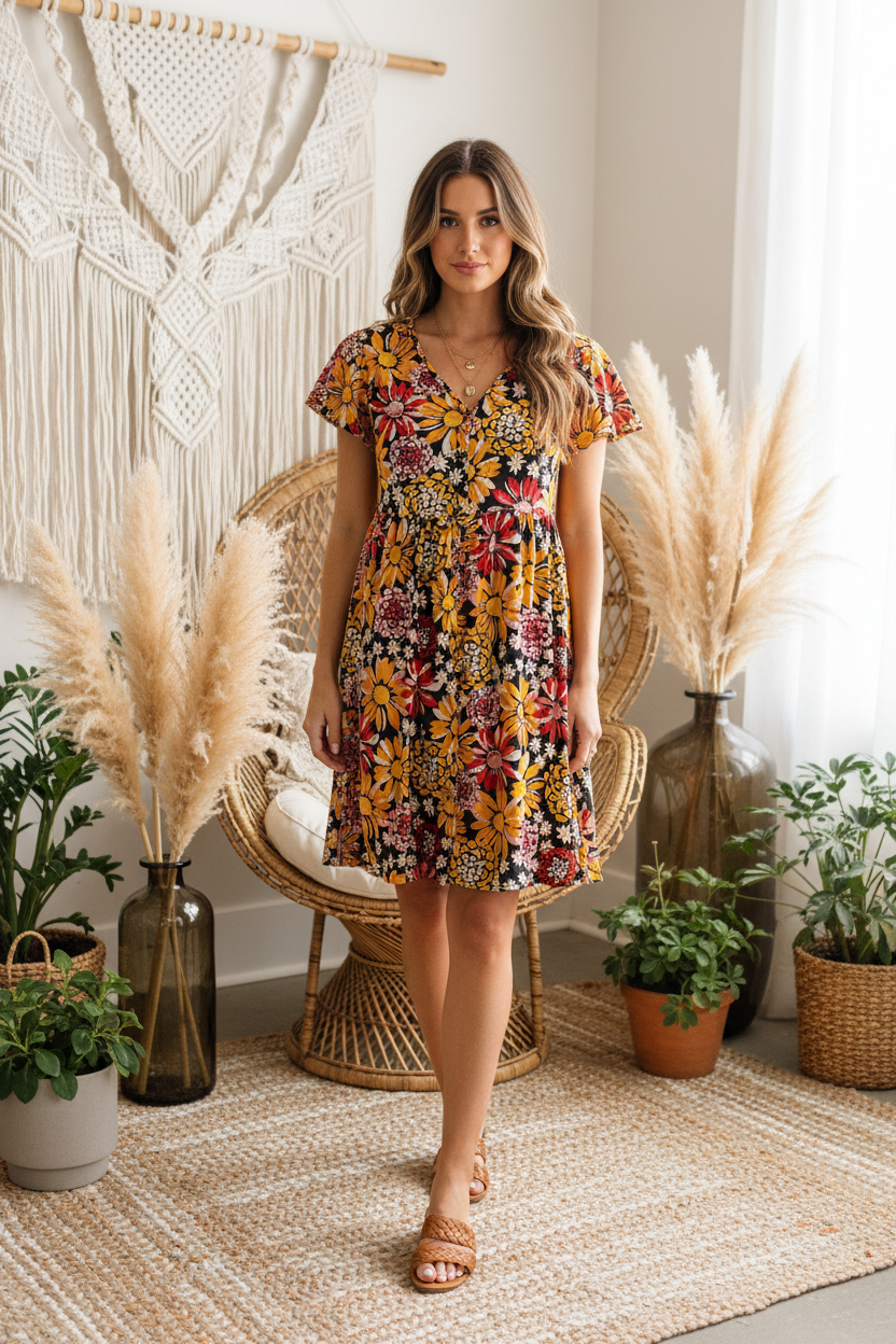 LuLaRoe • Heidi • Babydoll Dress • Rayon Fabric