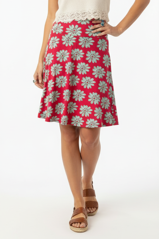LuLaRoe Azure • A-Line Skirt • Vintage • Rare Daises Print • Boho Vibes