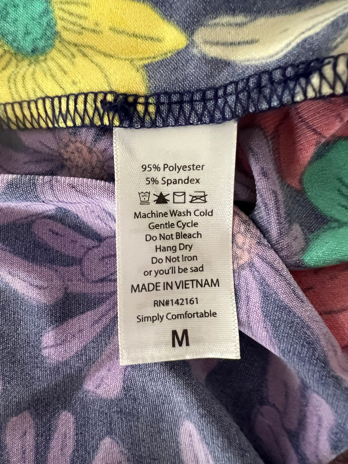 LuLaRoe Maxi Skirt • 6” Yoga Waistband • A-line • Navy Botanical Print • Pre Owned in Excellent Condition