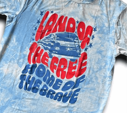 Rocker Tee - Land of the Free Retro Graphic