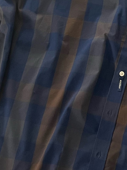U.S. Polo Assn. Navy and Brown Plaid Shirt