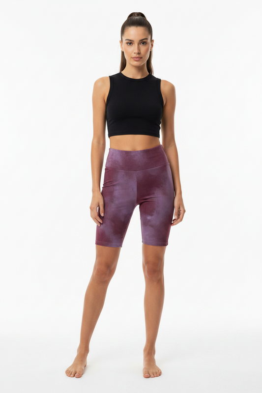 LuLaRoe Biker Shorts • Purple Wash