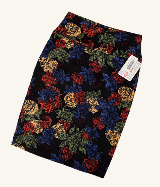 LuLaRoe Cassie Pencil Skirt • Vintage • Multi Floral