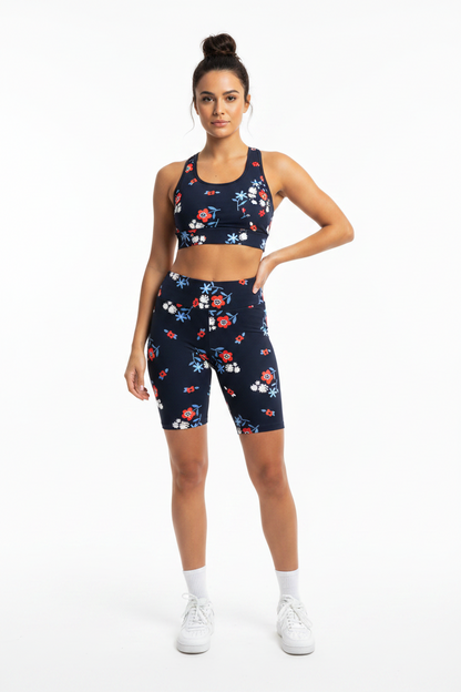 LuLaRoe Biker Shorts • Navy Ditsy Floral
