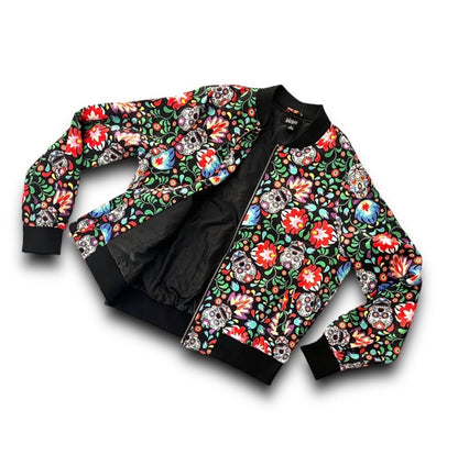 LuLaRoe Sugar Skulls • Stevie Bomber Jacket