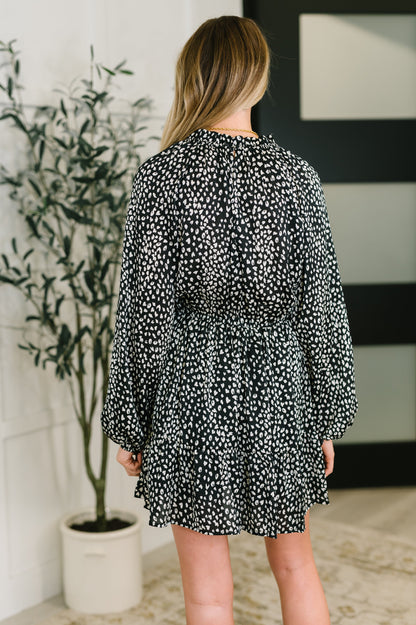A Cheeky Little Time • Tiered Dress in Black