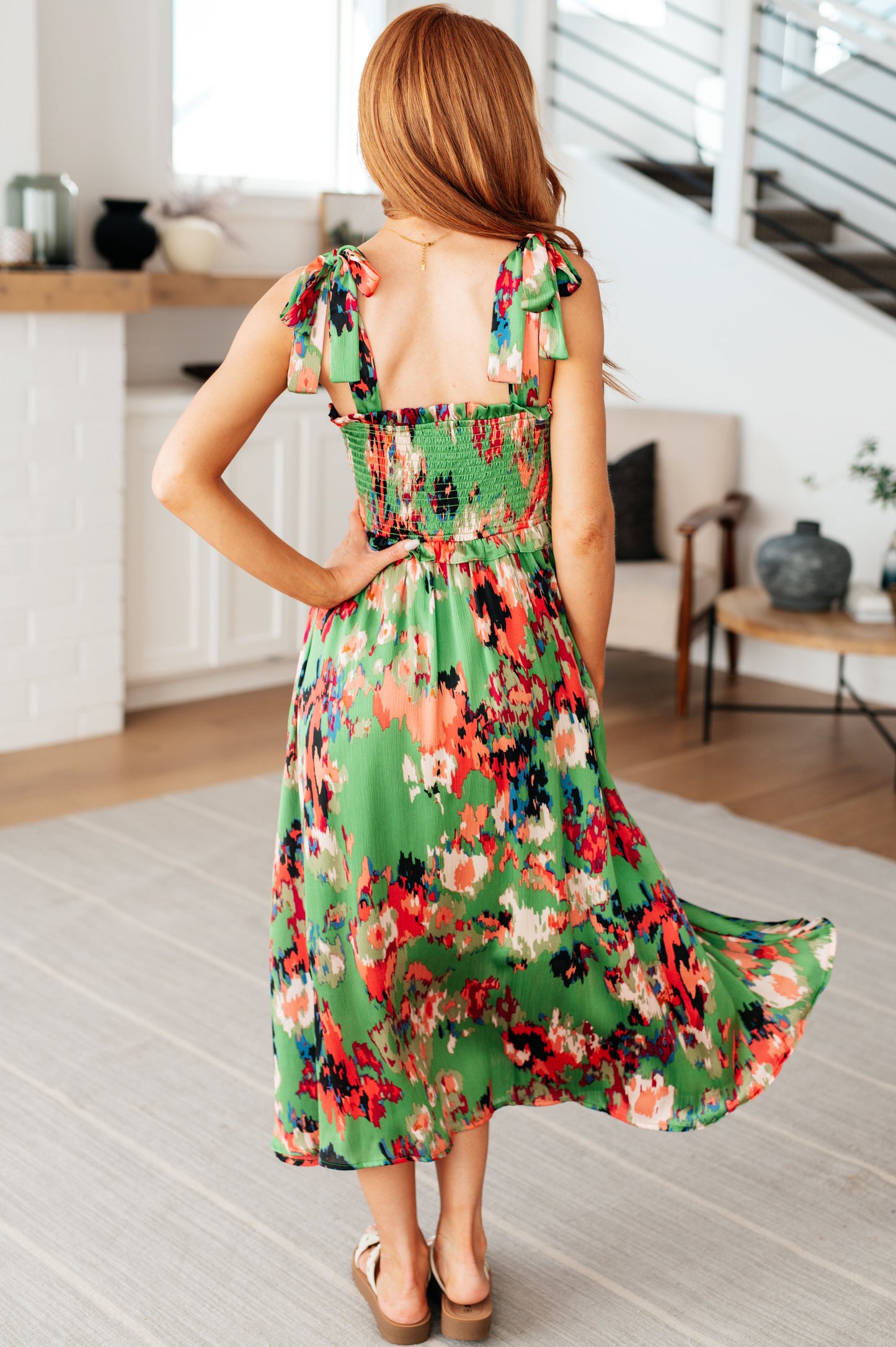 Jodifl • A Little While Longer Dress in Green