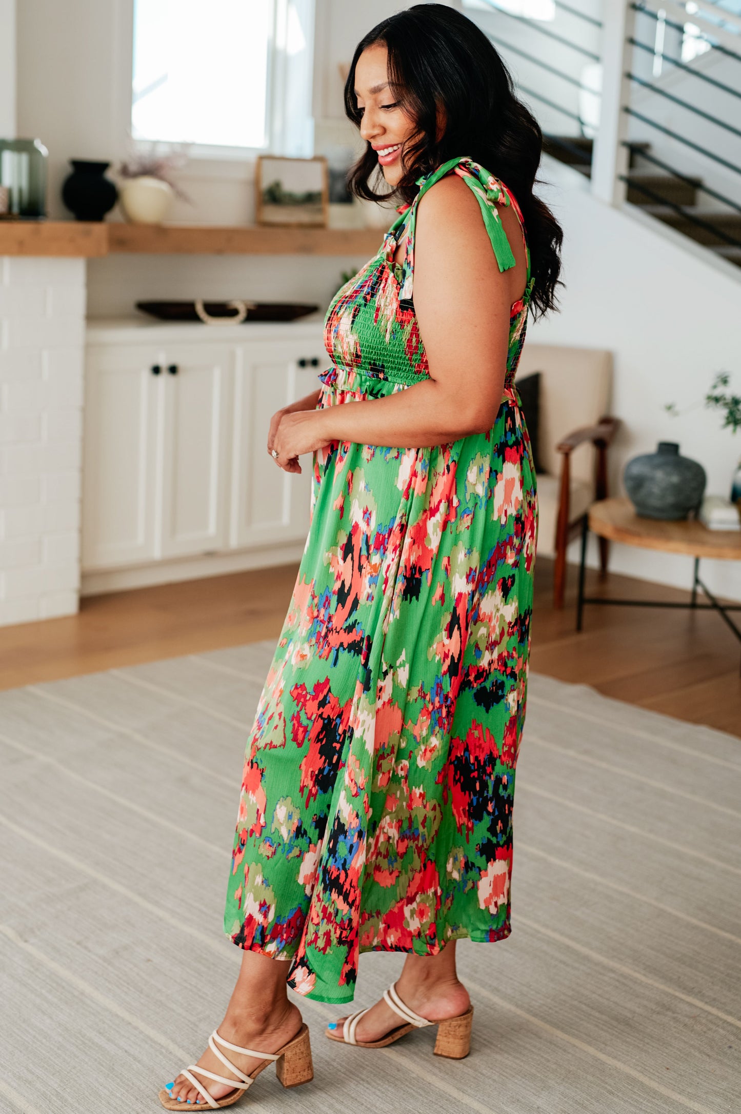 Jodifl • A Little While Longer Dress in Green