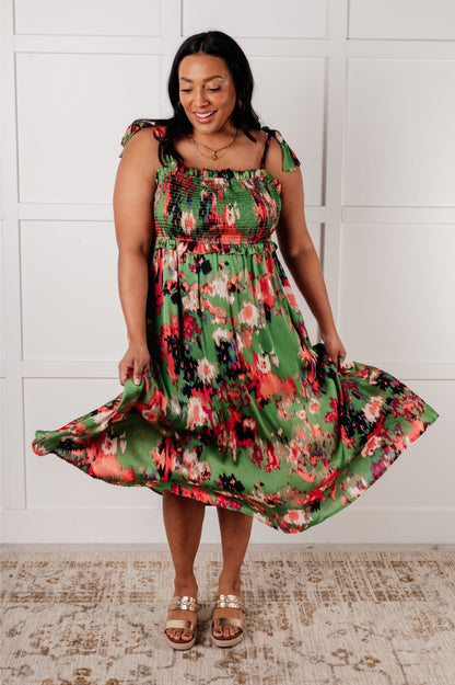 Jodifl • A Little While Longer Dress in Green