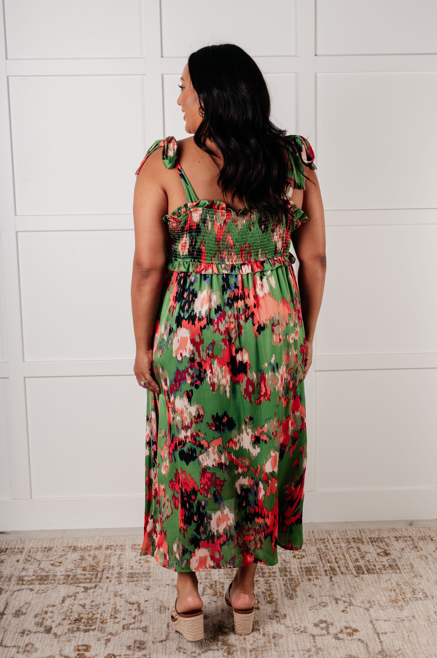 Jodifl • A Little While Longer Dress in Green