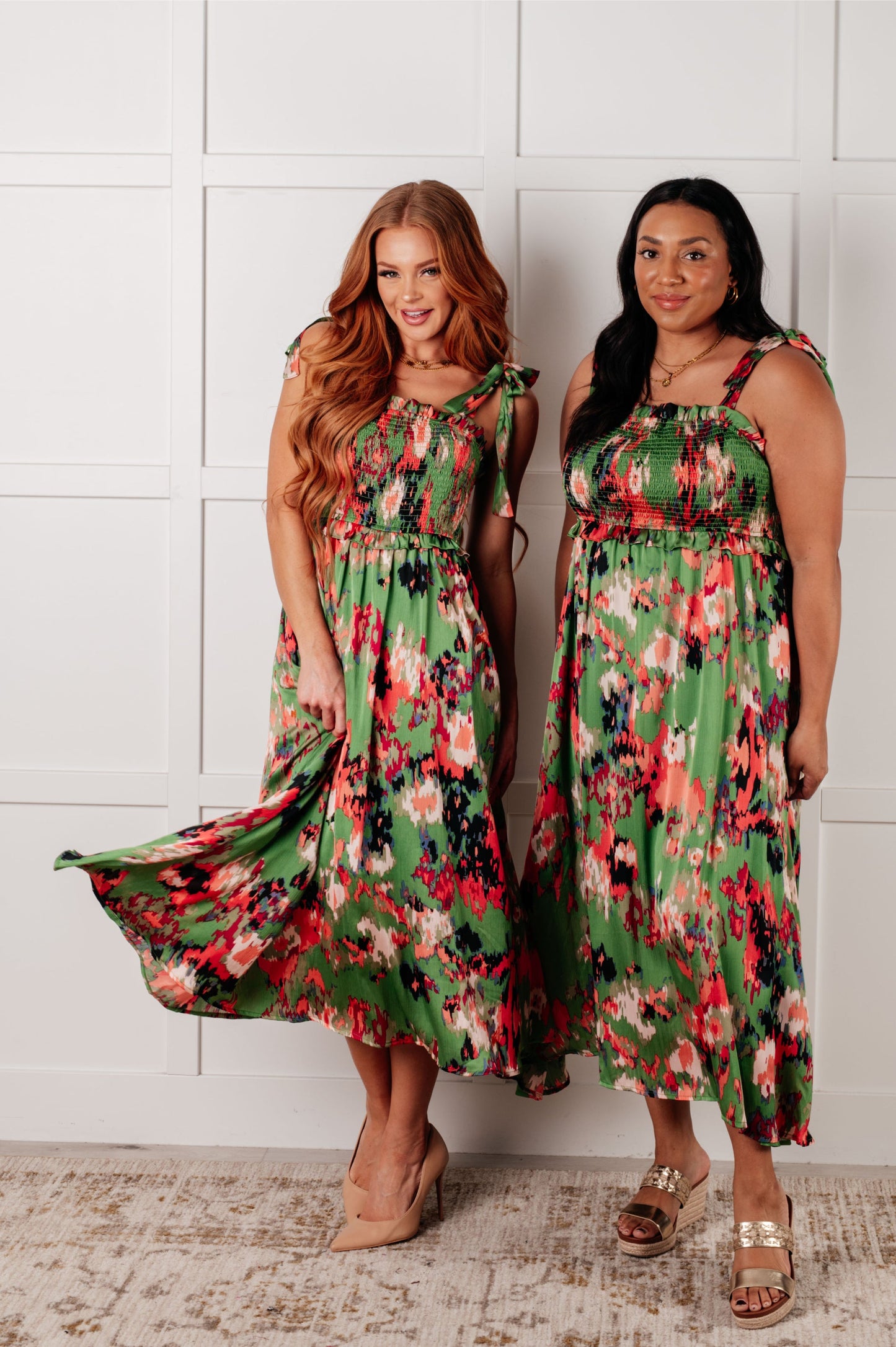 Jodifl • A Little While Longer Dress in Green