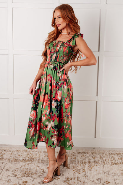 Jodifl • A Little While Longer Dress in Green