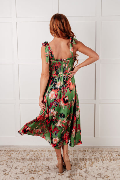 Jodifl • A Little While Longer Dress in Green
