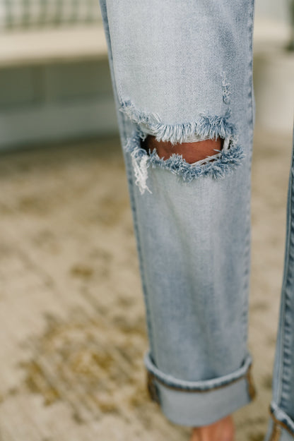 Judy Blue • Alex • Mid Rise Boyfriend Jean with Bandana Loop